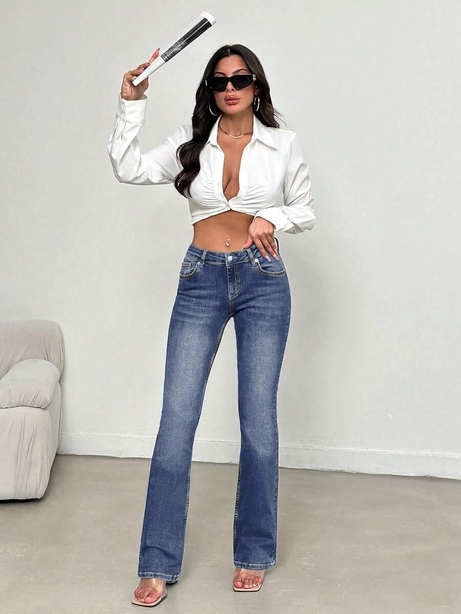 NIEBIESKIE SPODNIE JEANS