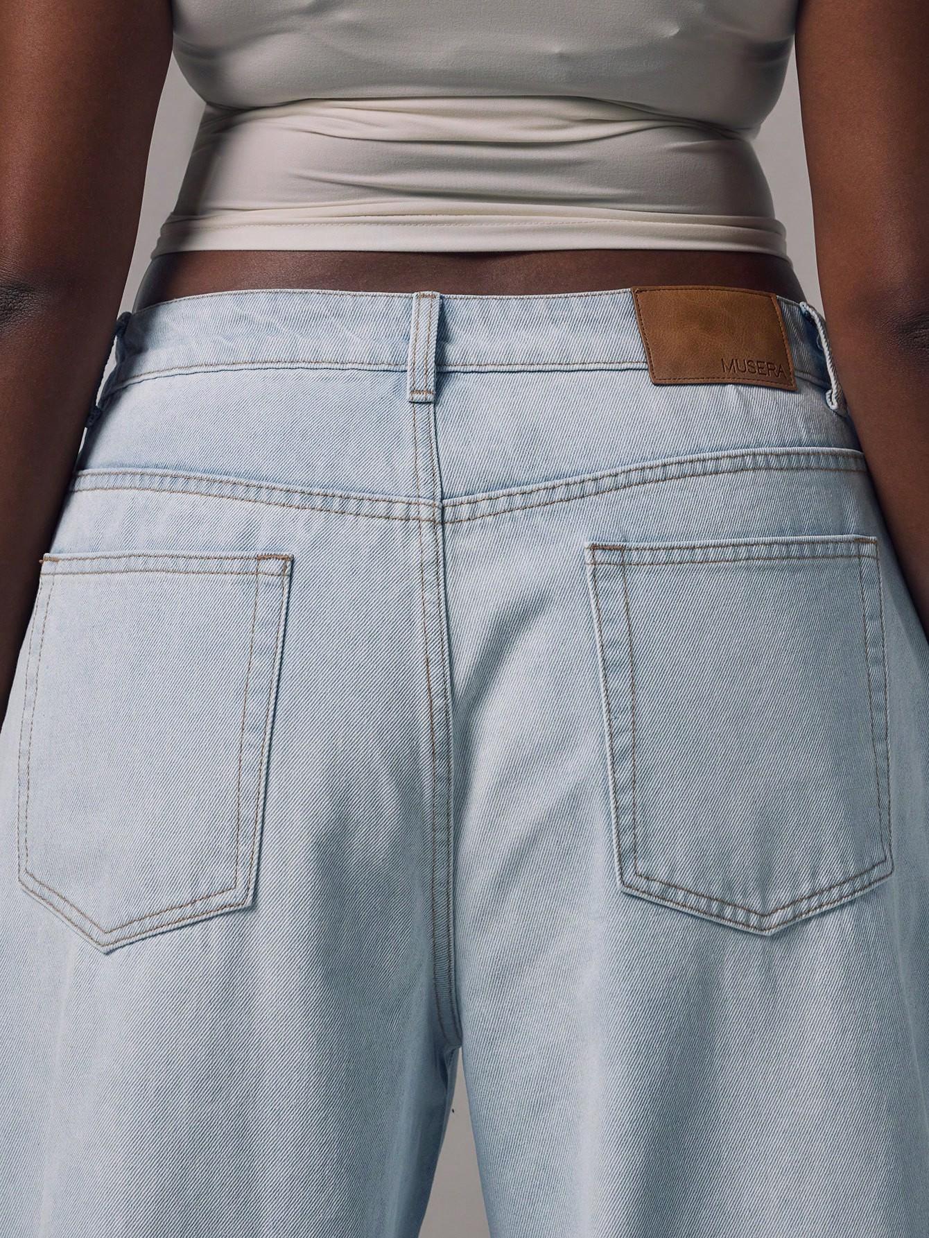 SPODNIE JEANS WYSOKI STAN
