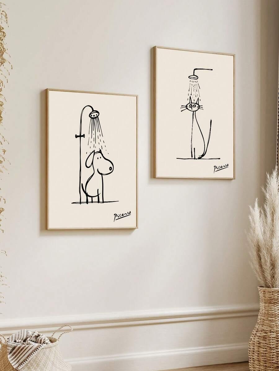 plakat na ścianę print 2-pack