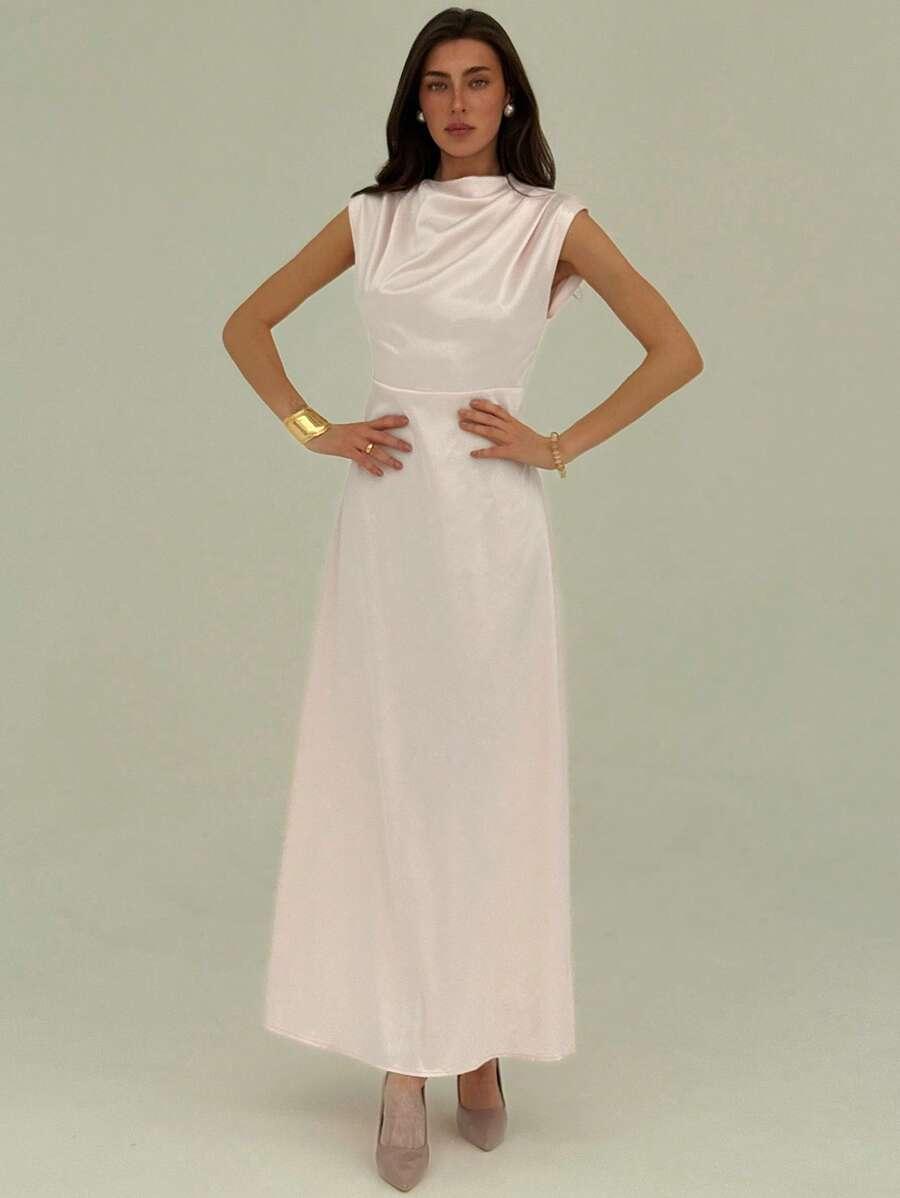 SUKIENKA SATYNOWA MAXI 