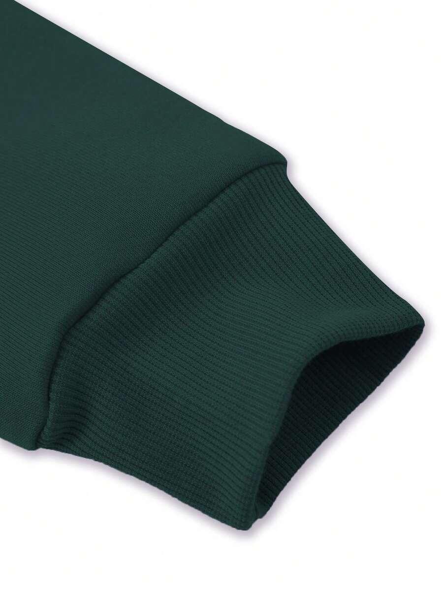 zielona bluza z kapturem print