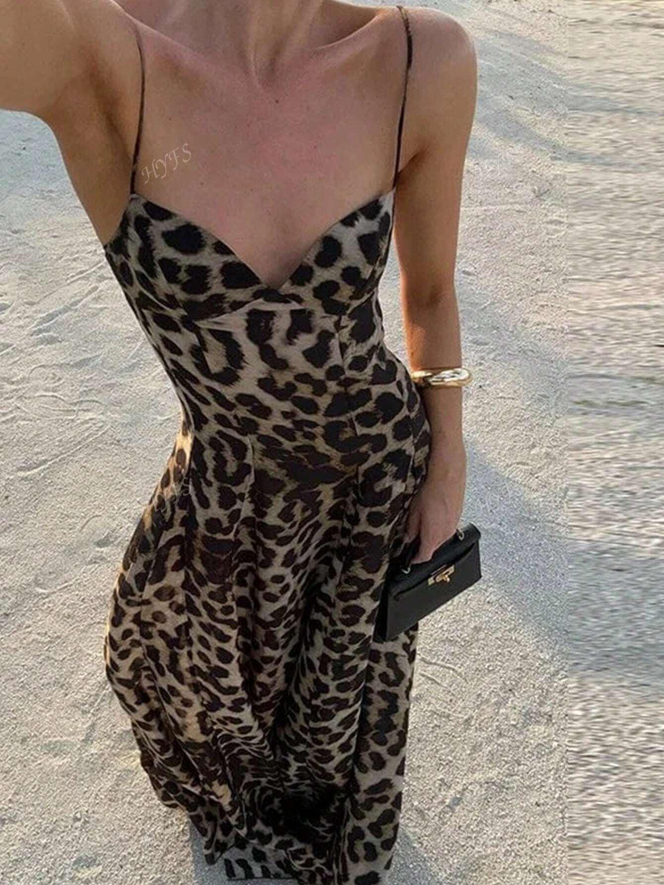 MAXI SUKIENKA ANIMAL PRINT