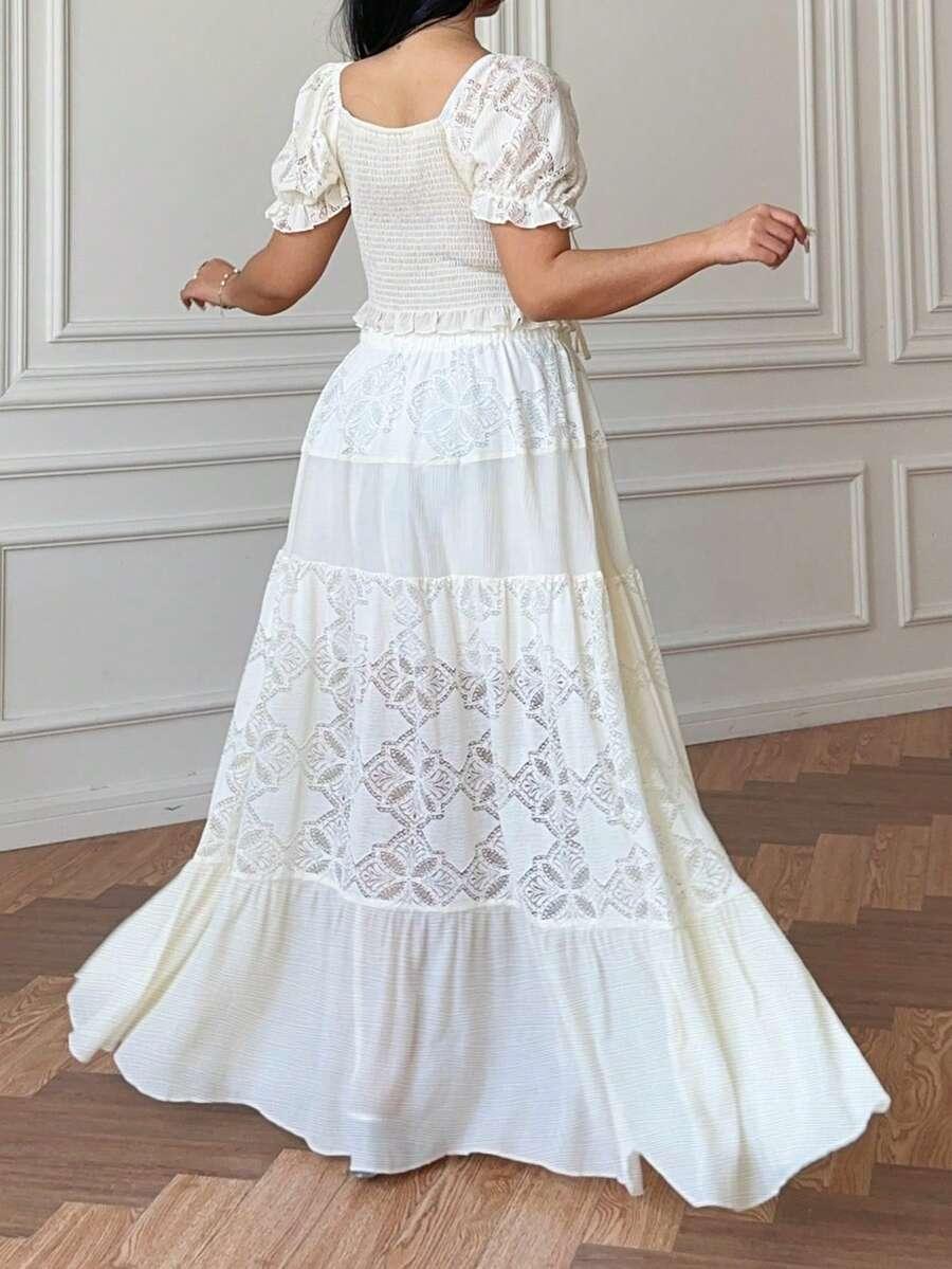 boho komplet top spódnica