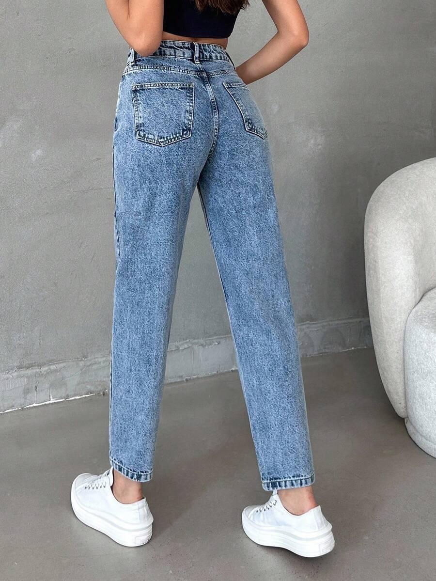 NIEBIESKIE SPODNIE JEANS