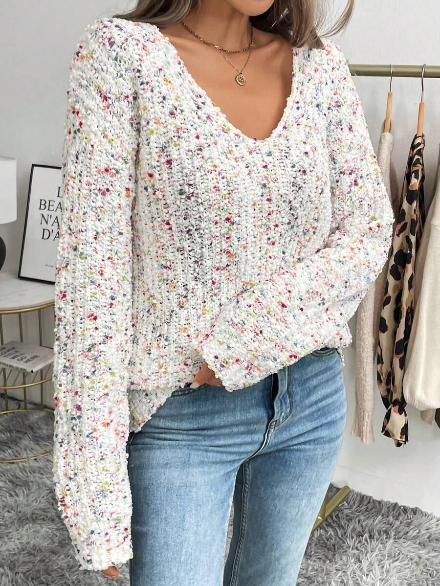 SWETER Z DŁUGIM RĘKAWEM