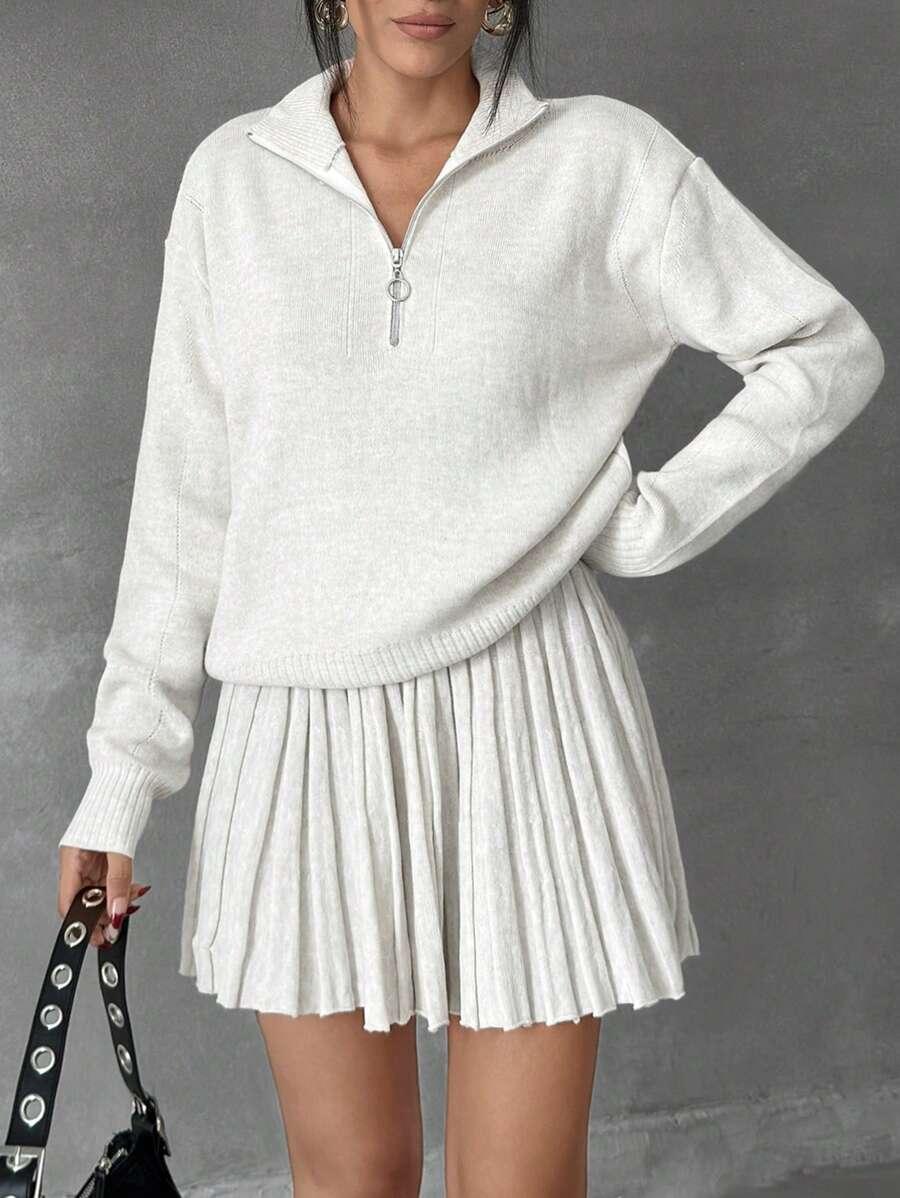 KOMPLET SWETER SPÓDNICA