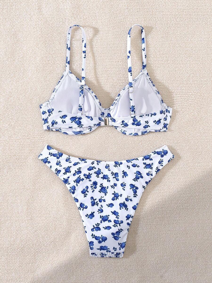 dół od bikini kwiaty