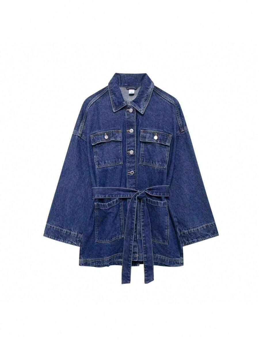 NIEBIESKA MINI SUKIENKA JEANS