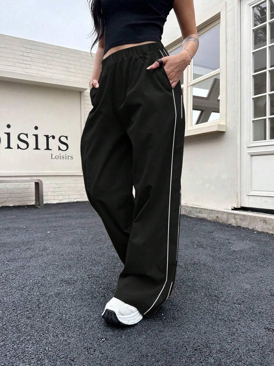 CZARNE SPODNIE CASUAL