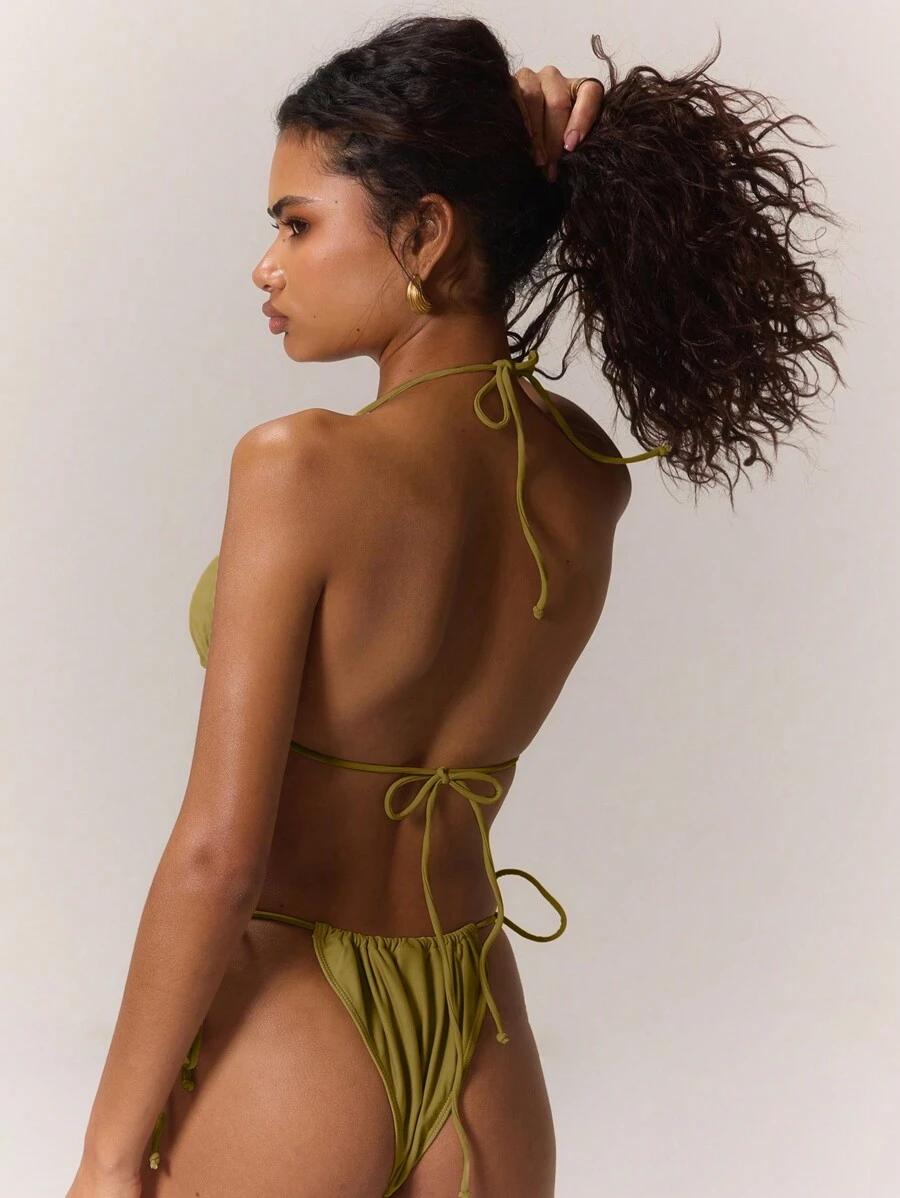 zielony dół od bikini