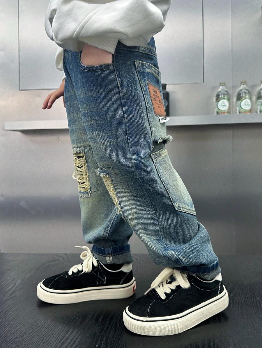 spodnie jeans kieszenie