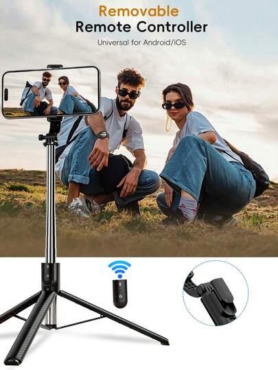 CZARNY SELFIE STICK Z UCHWYTEM