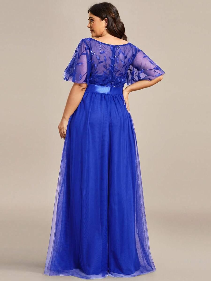 niebieska sukienka maxi
