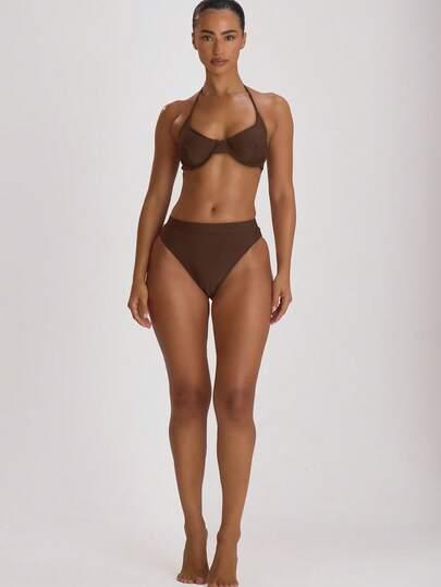 brązowa góra od bikini 