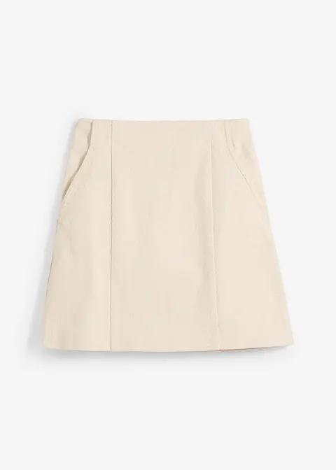 beżowa spódnica jeans