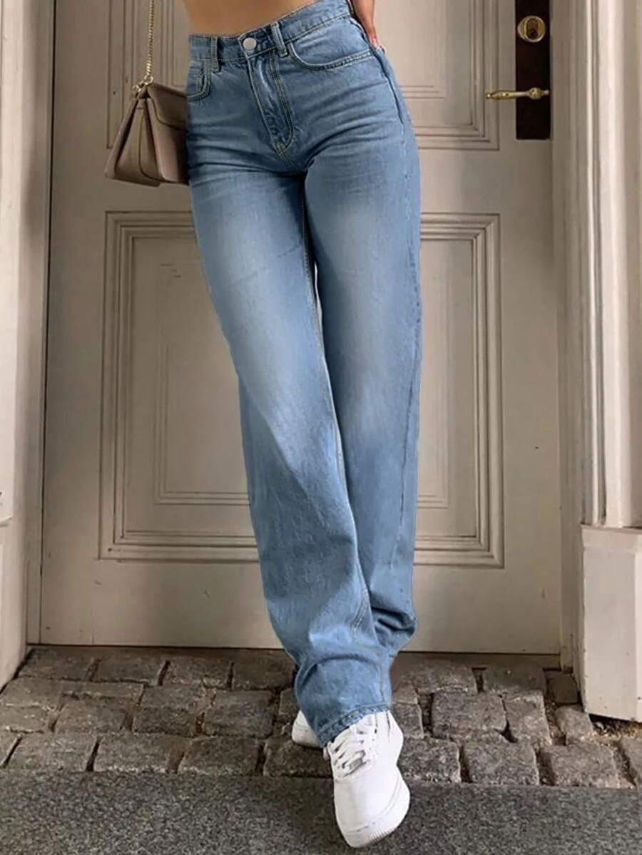 SPODNIE JEANS WYSOKI STAN