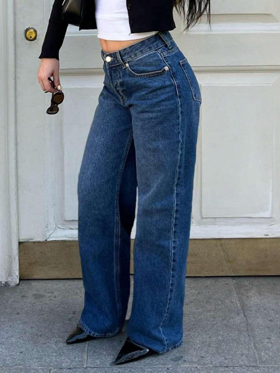 NIEBIESKIE SPODNIE JEANS