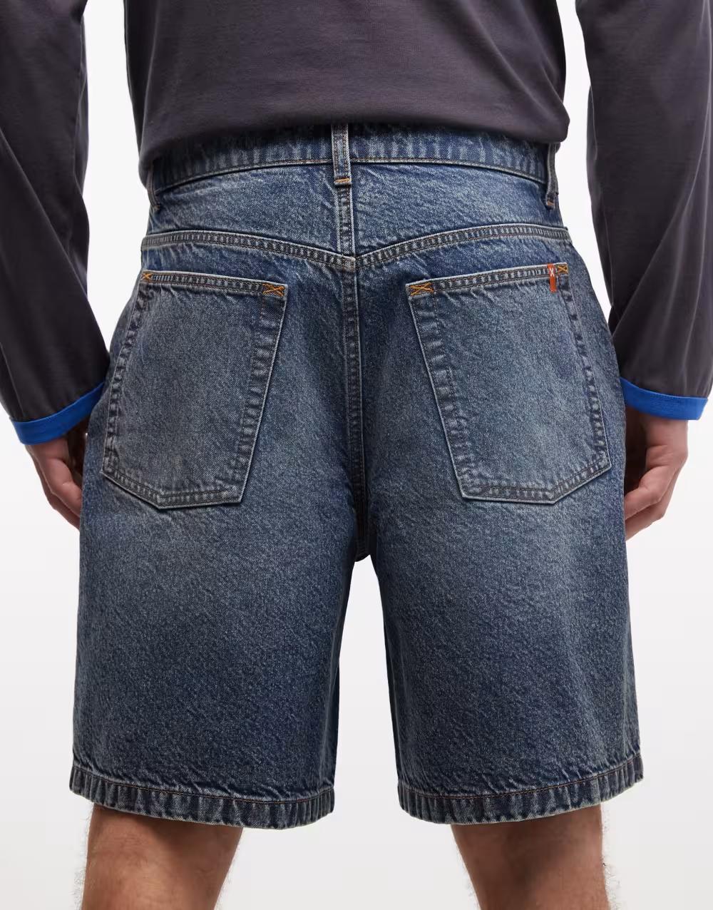 krótkie spodenki jeans zamek kieszenie