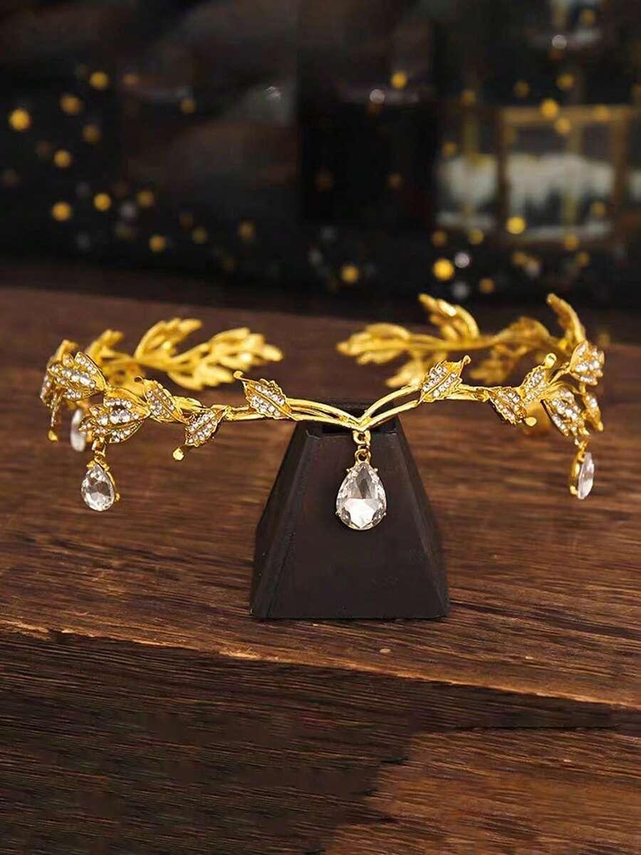 złota tiara zdobienie