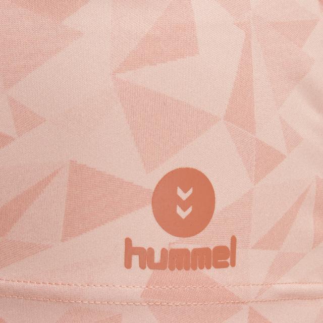różowy t-shirt logo nadruk poly