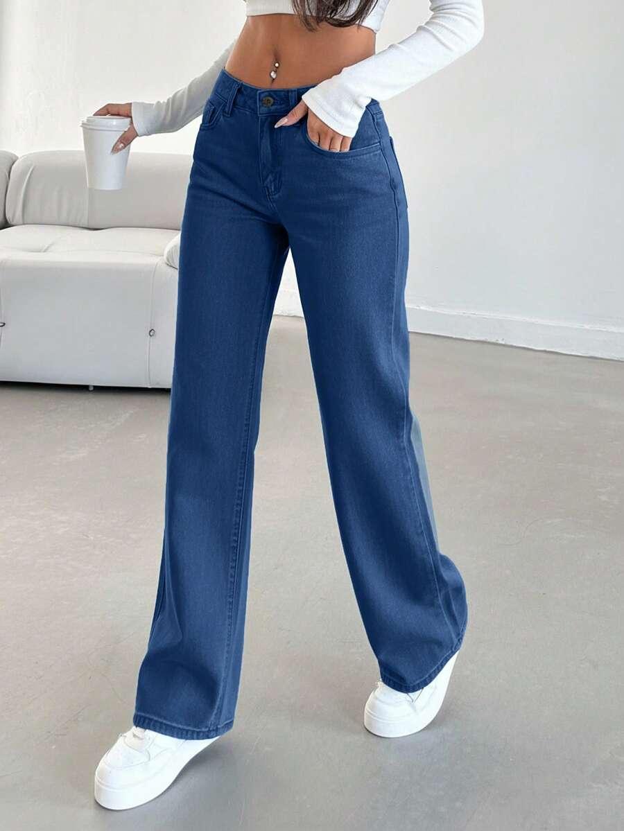 NIEBIESKIE SPODNIE JEANS