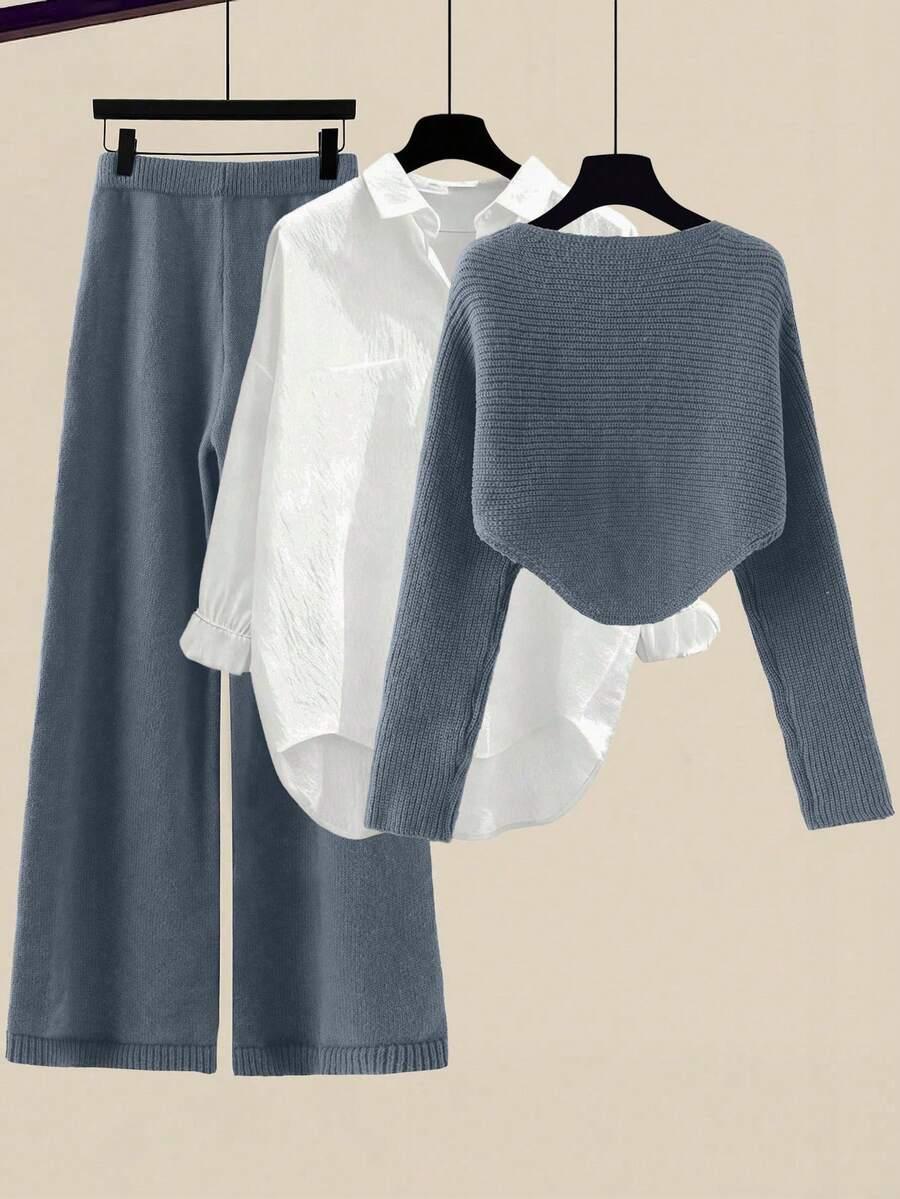 spodnie sweter komplet