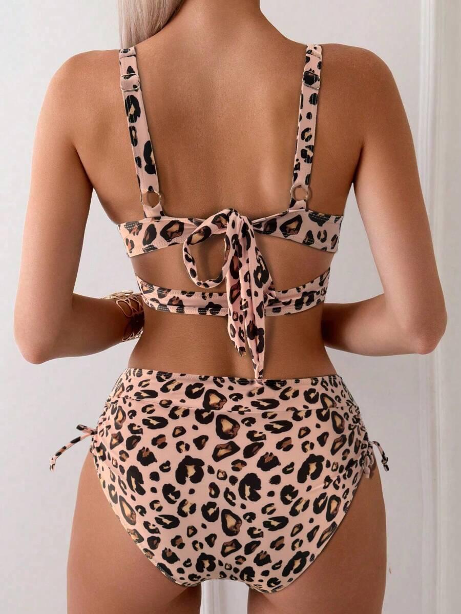 DWUCZĘŚCIOWY STRÓJ KĄPIELOWY ANIMAL PRINT