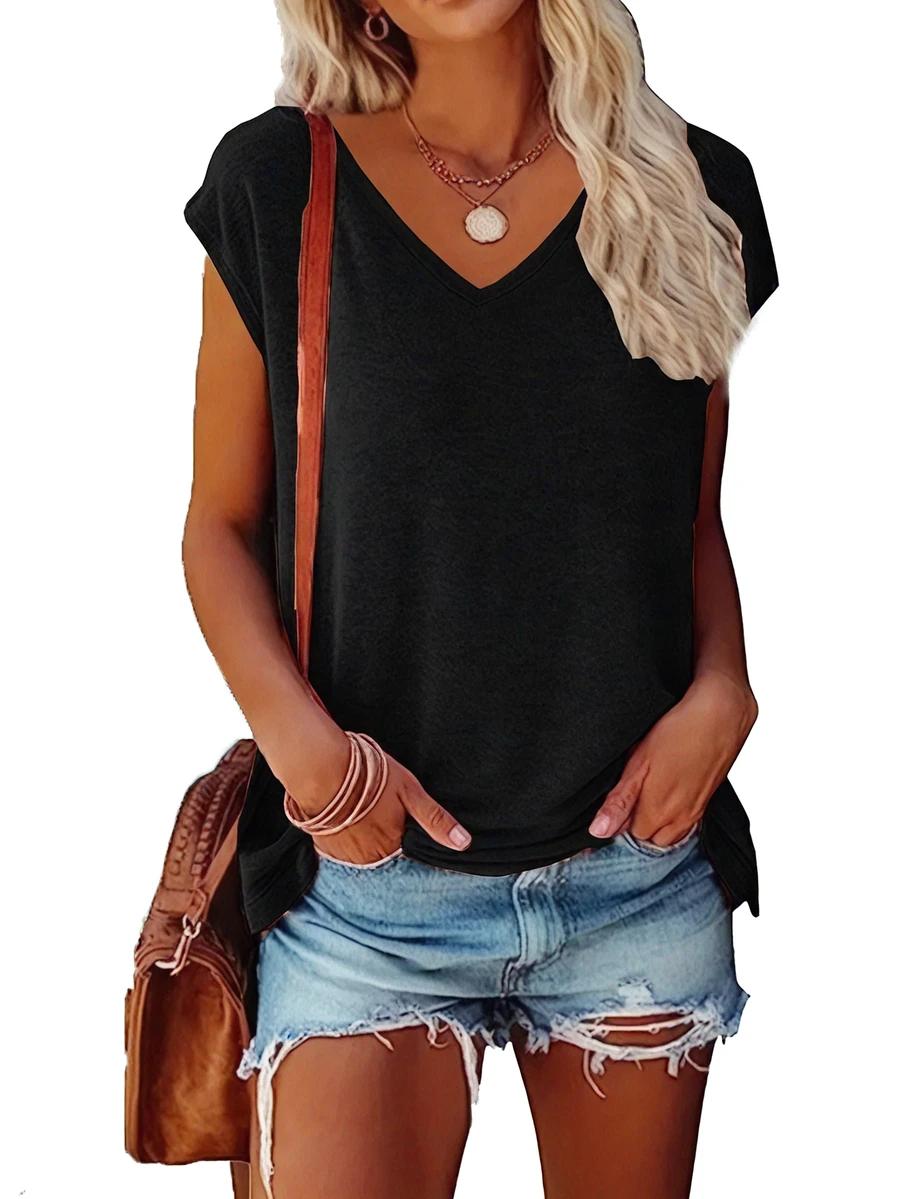 bluzka v-neck 3-pack