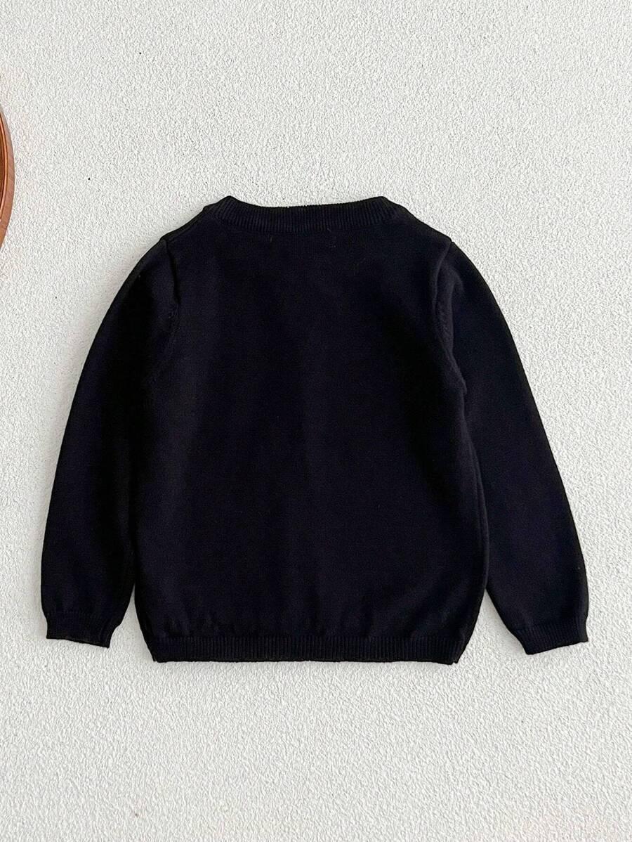 CZARNY SWETER GUZIKI