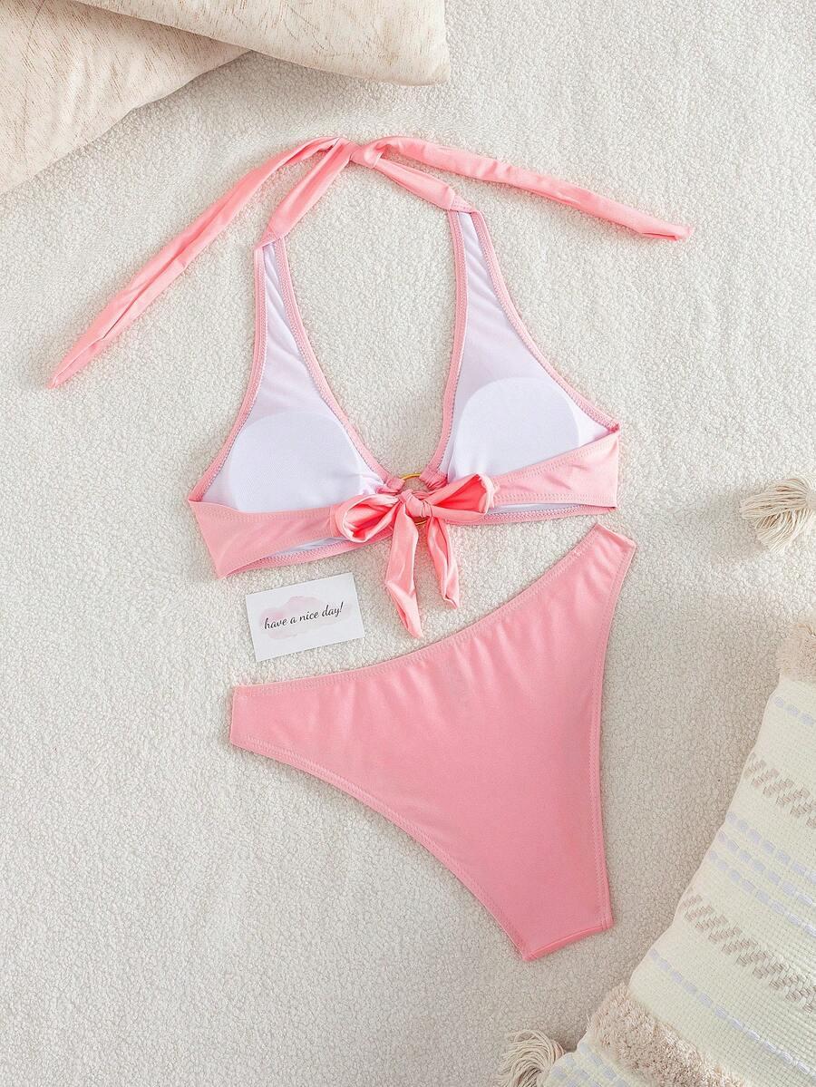 różowy gładki dół od bikini