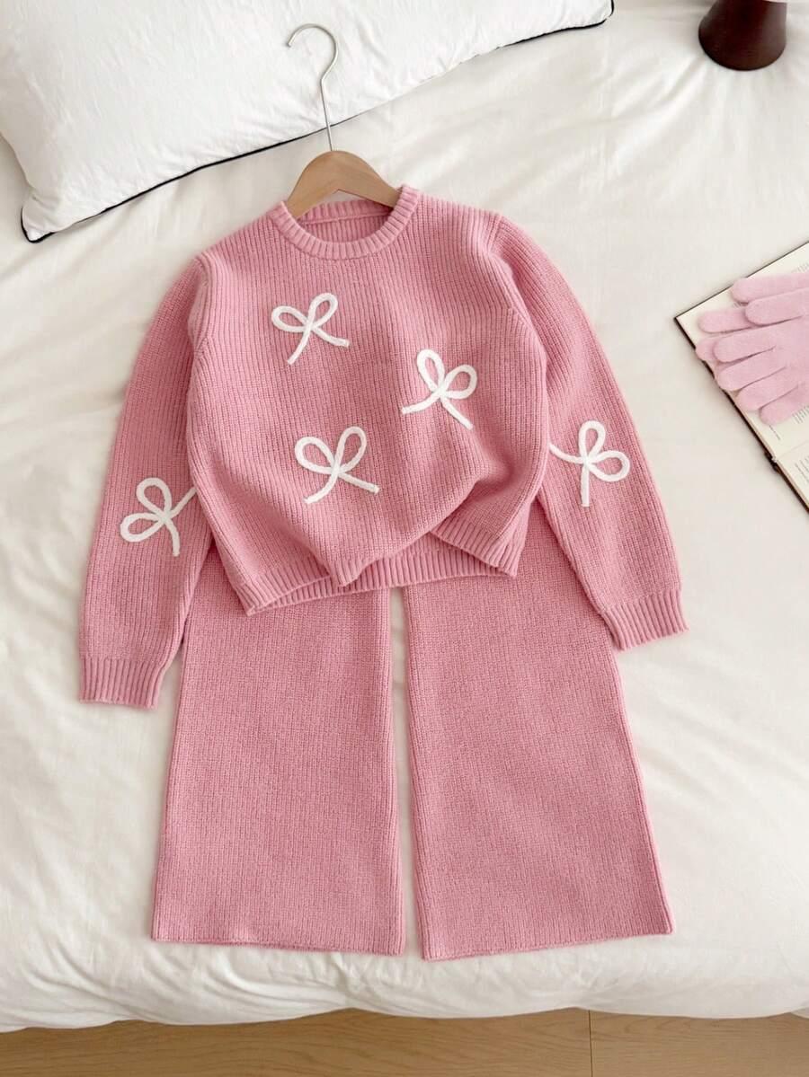 sweter spodnie komplet