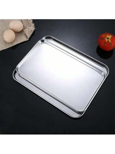srebrna taca ze stali nierdzewnej