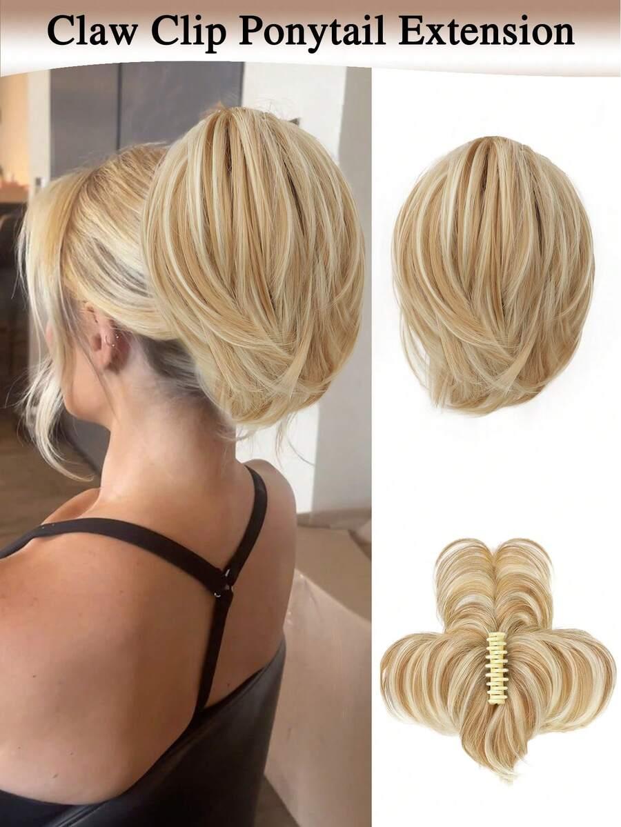 dopinany syntetyczny blond kucyk 