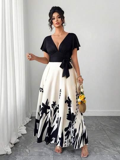 MAXI SUKIENKA PRINT