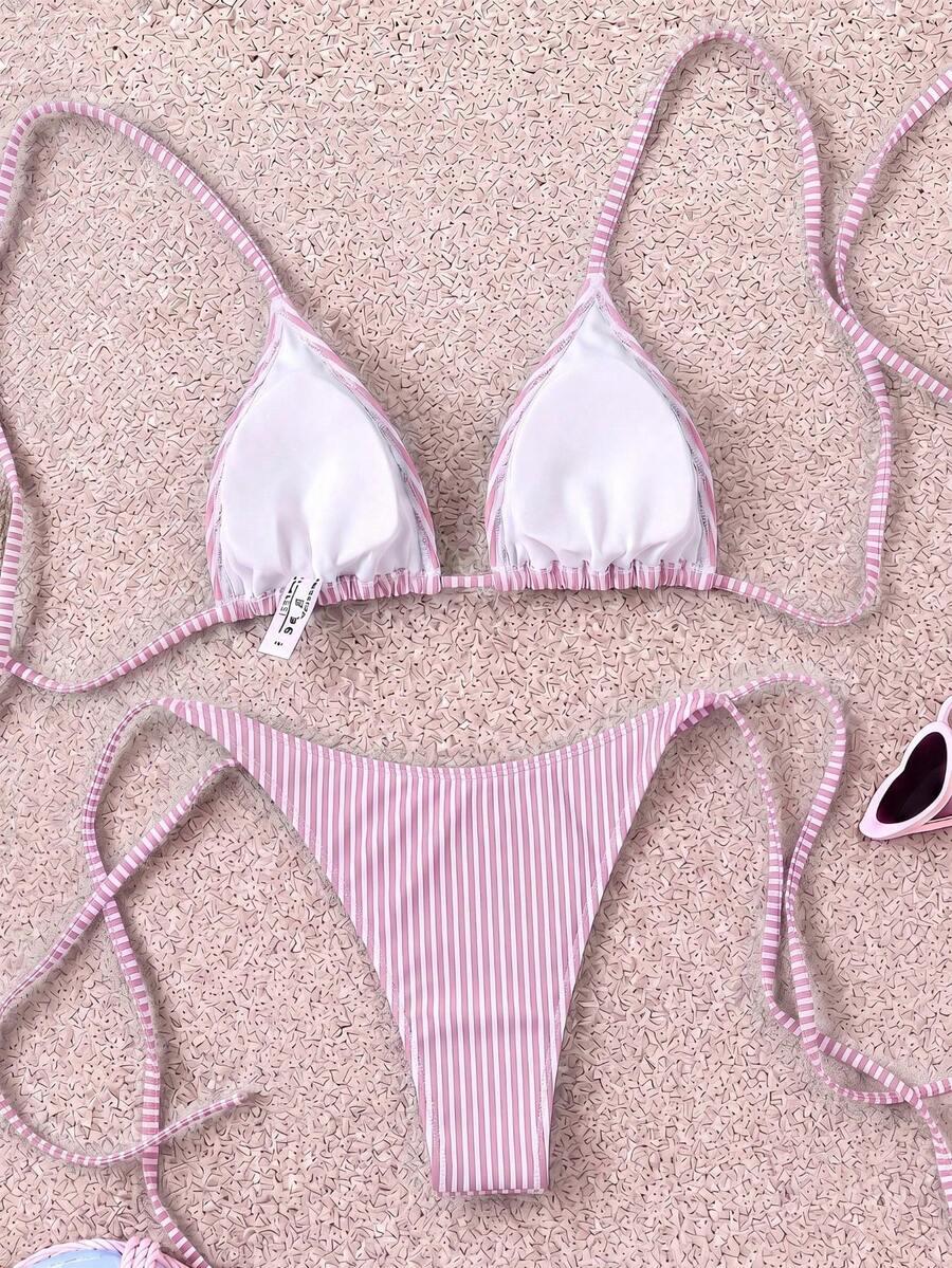 STRÓJ KĄPIELOWY DWUCZĘŚCIOWY W PASKI