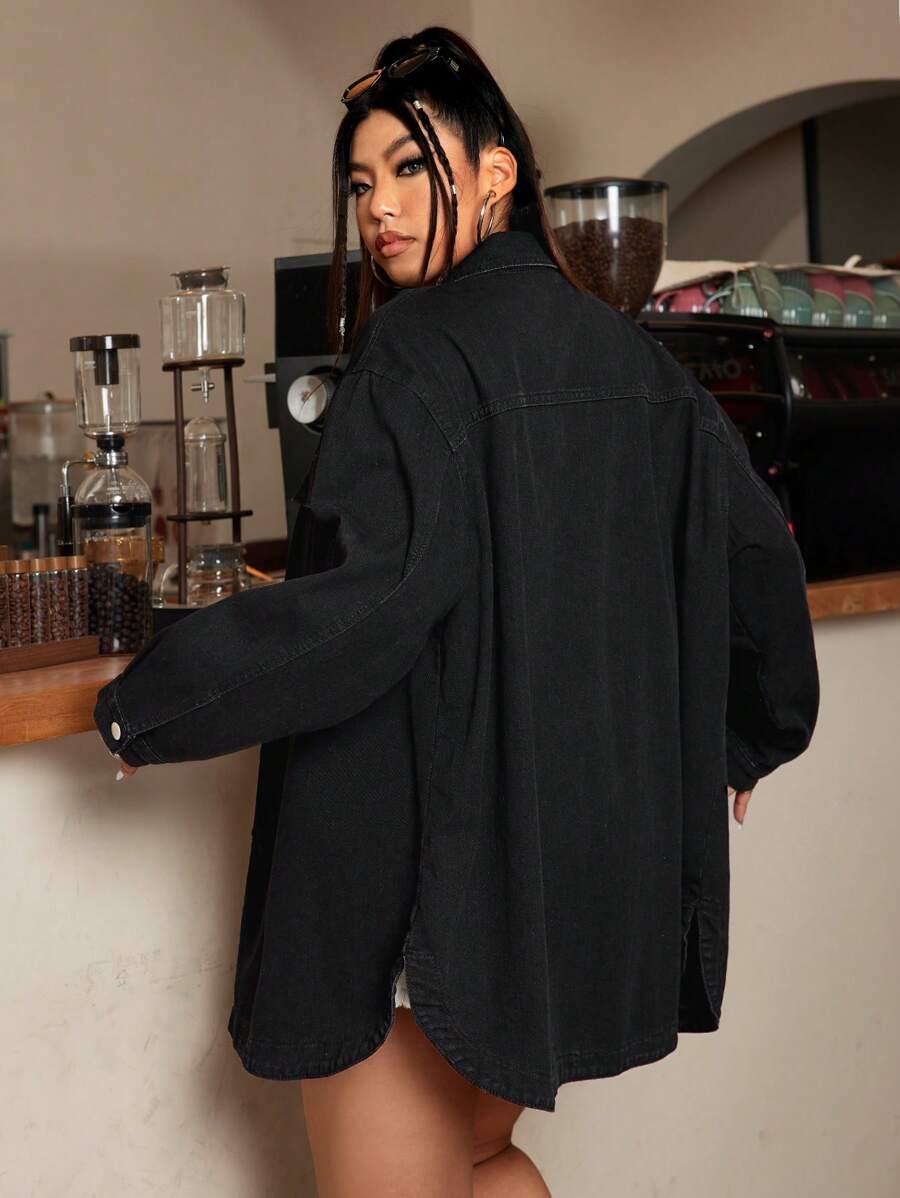 KURTKA JEANSOWA OVERSIZE 