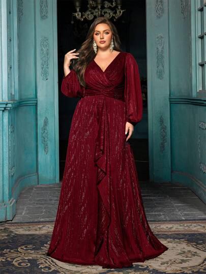 czerwona sukienka maxi