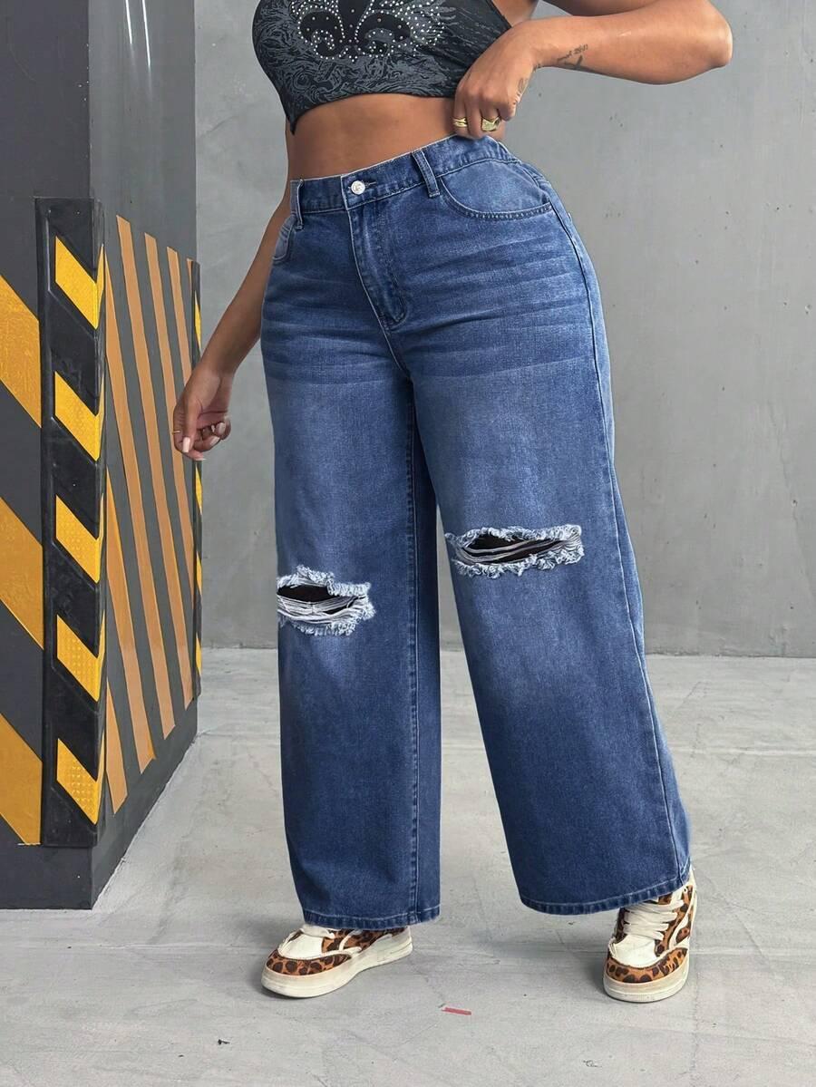 proste spodnie jeans