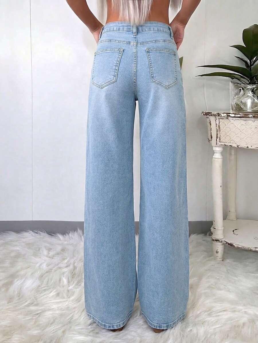 NIEBIESKIE SPODNIE JEANS