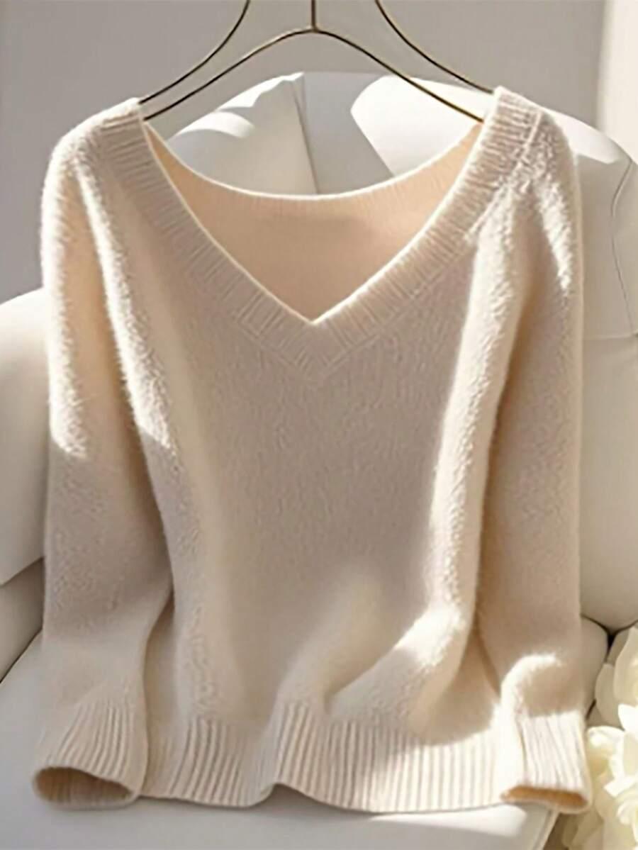 SWETER DAMSKI DEKOLT V