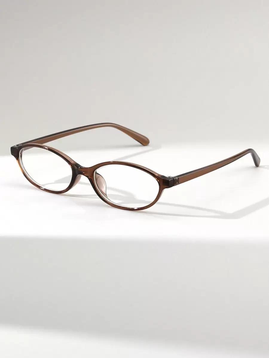 BRĄZOWE OKULARY ZERÓWKI 