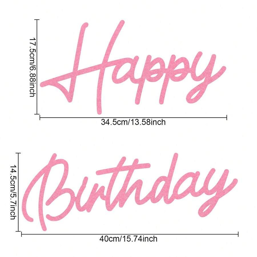 złoty napis happy birthday
