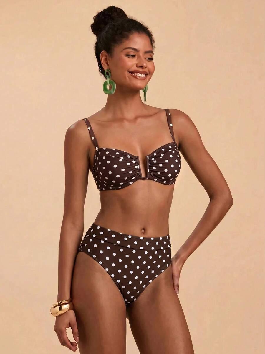 KOMPLET BIKINI WZÓR GROSZKI