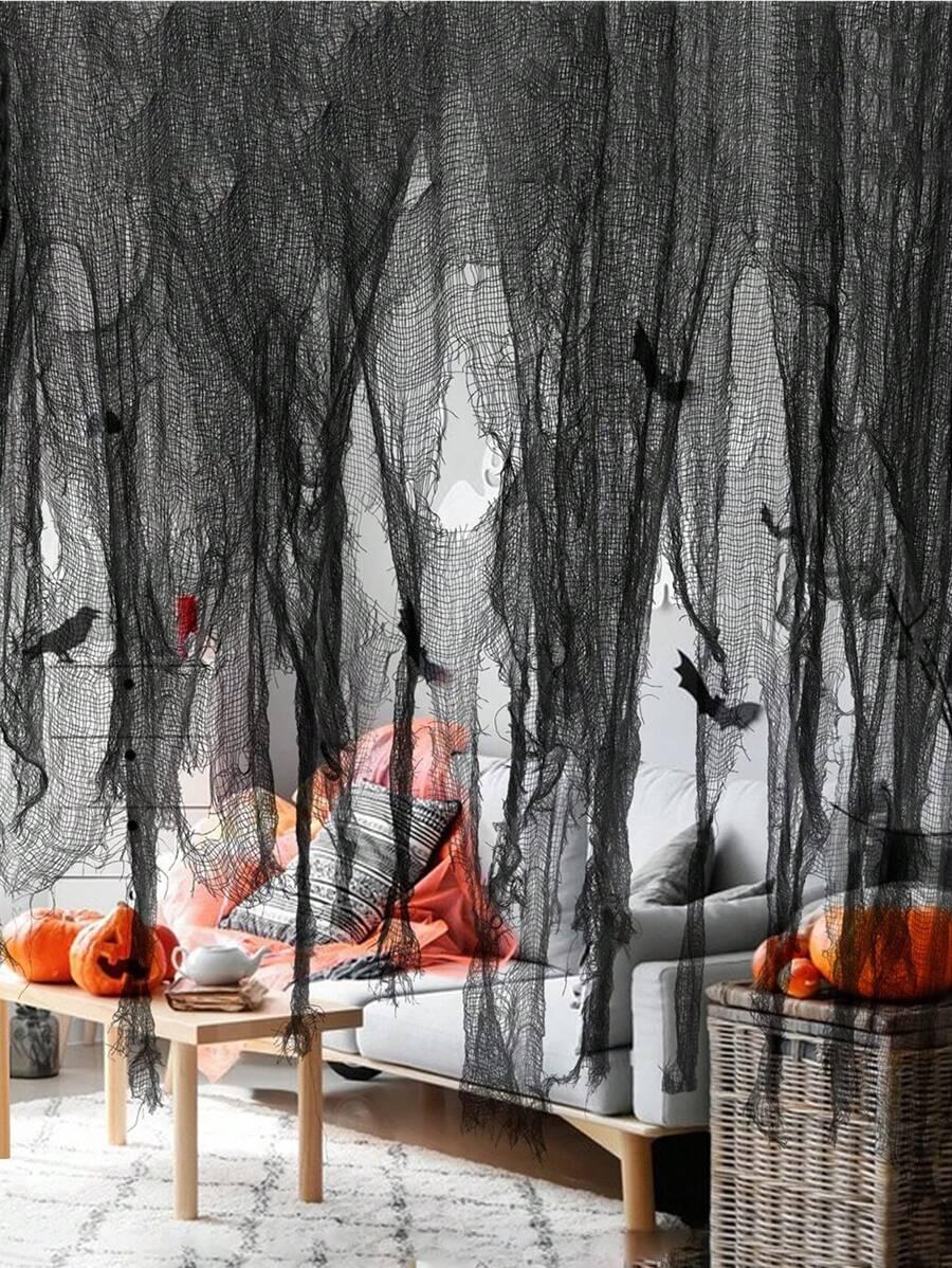 czarna dekoracja Halloween