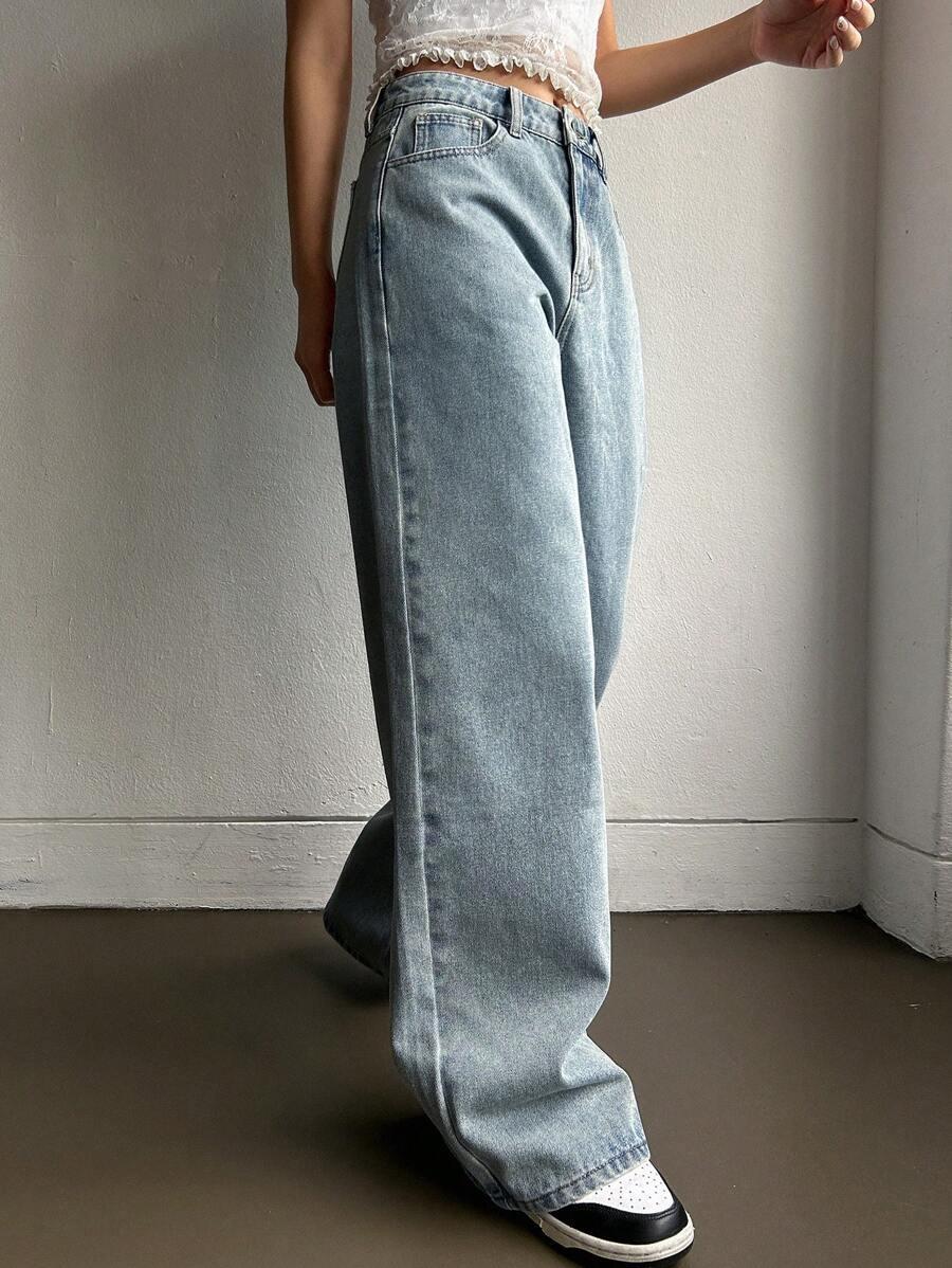 NIEBIESKIE SPODNIE JEANS