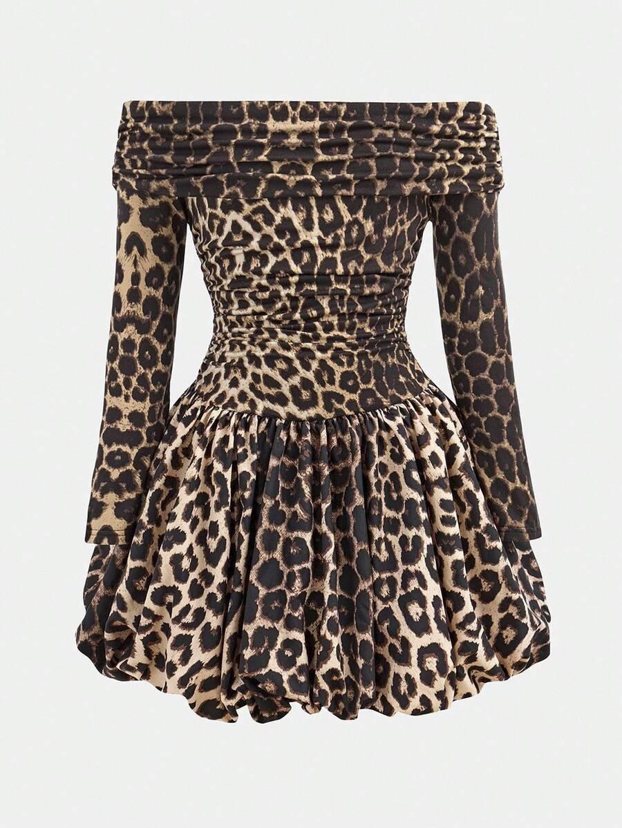 mini sukienka animal print