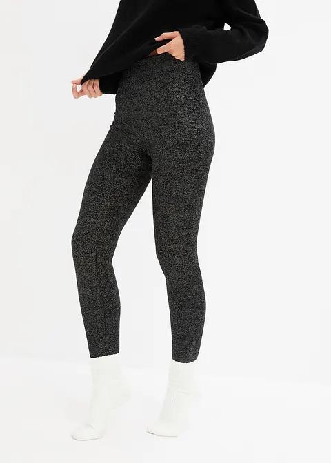 LEGGINSY Z POŁYSKUJĄCEGO MATERIAŁU 