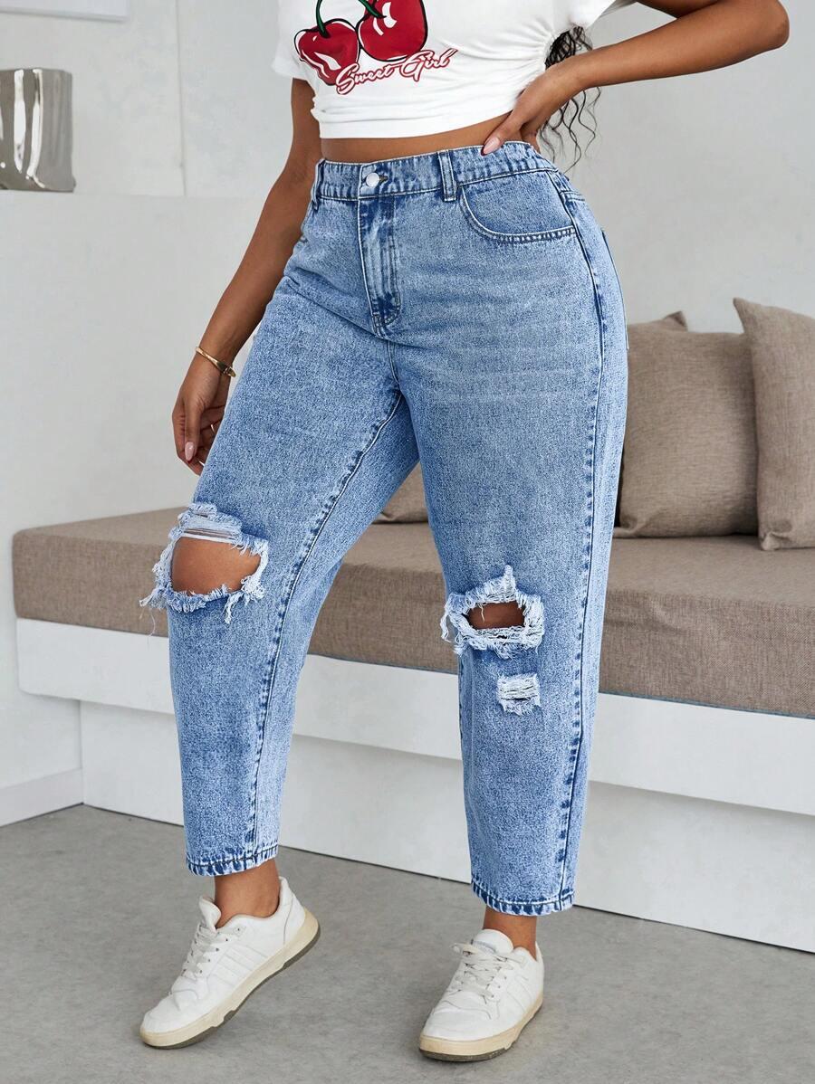 SPODNIE JEANS WYSOKI STAN