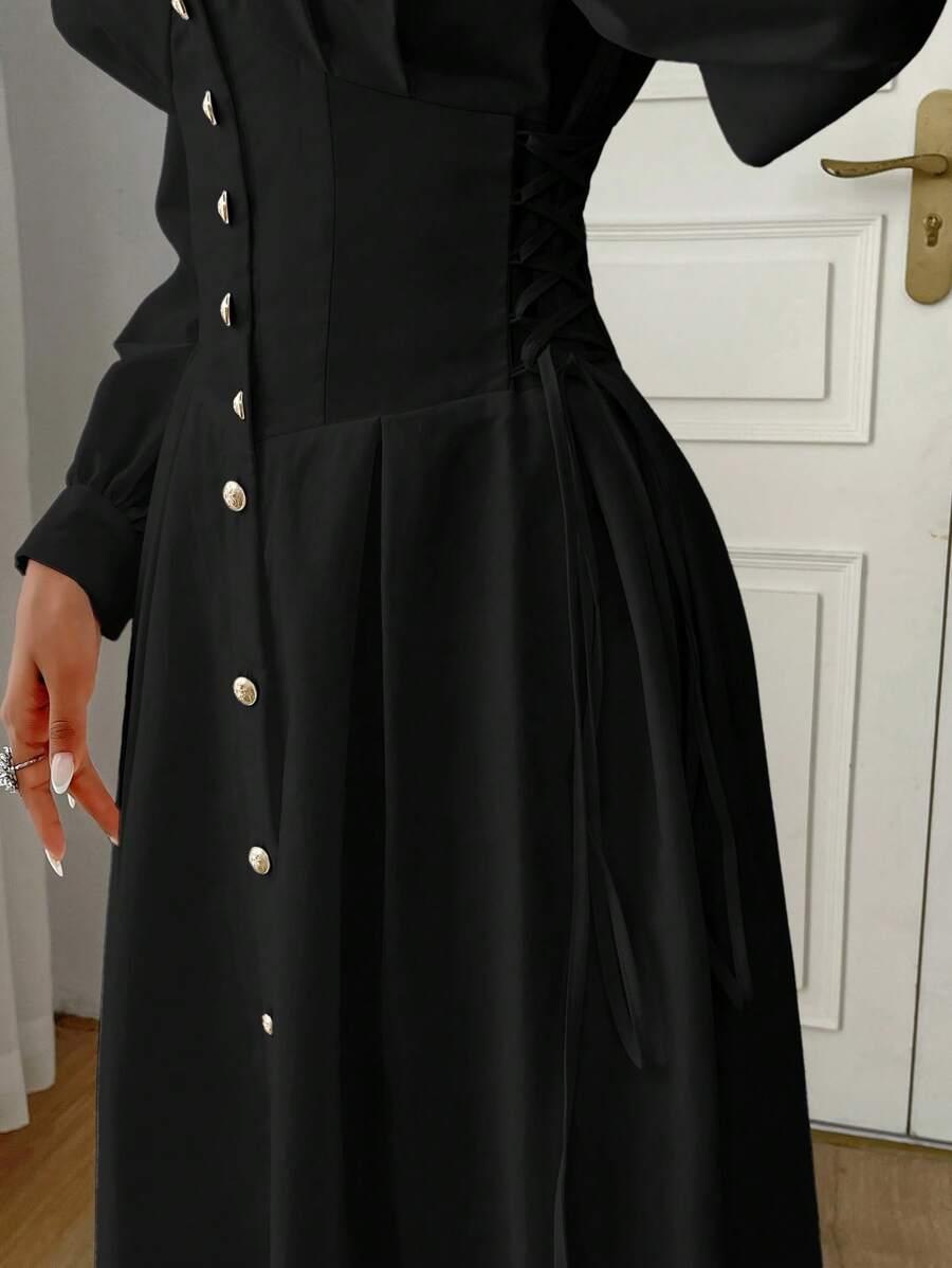 czarna maxi sukienka 