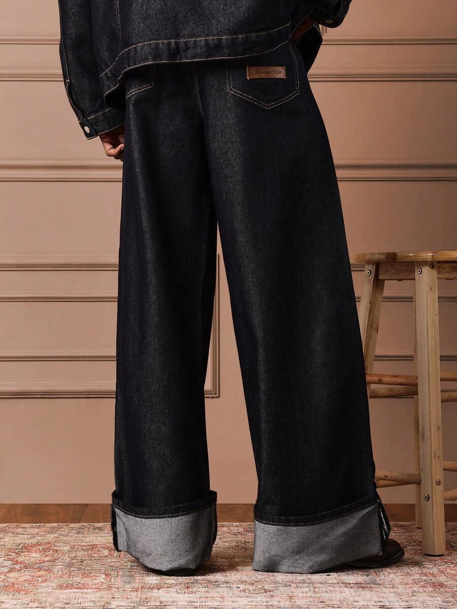 spodnie jeans zamek